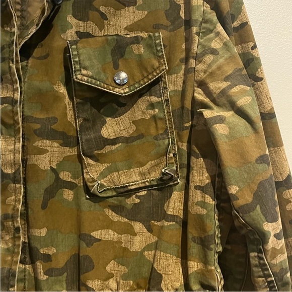 BANANA REPUBLIC Camo Military Jacket-M - Picture 8 of 10